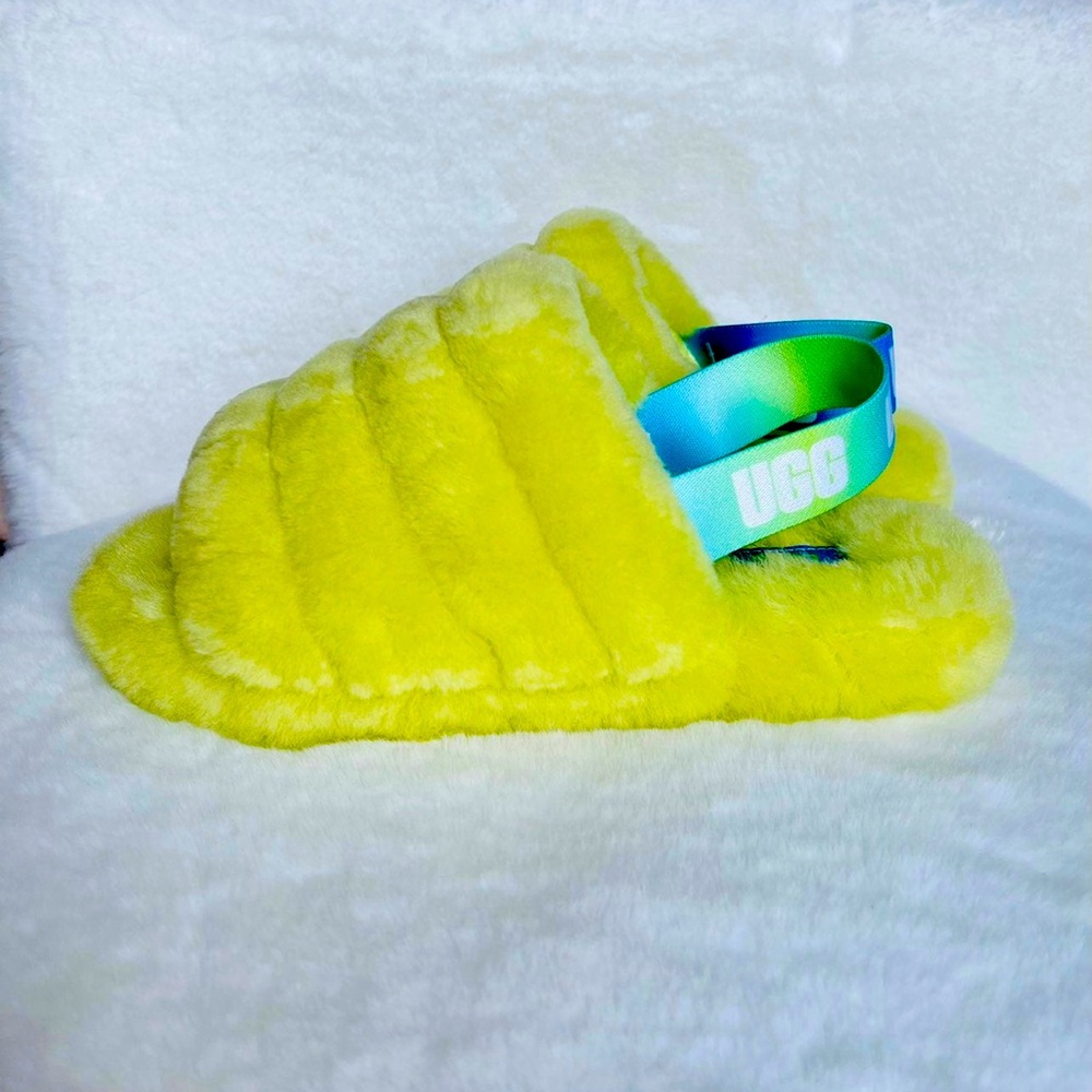 UGG Fluff Yeah Pollen Slides